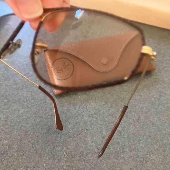 RARE Ray-Ban Bausch & Lomb Leathers Hexagonal w/Tinted Photochromic Lenses - Picture 6 of 7